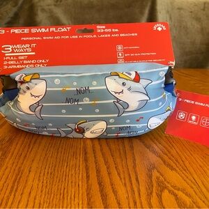 SwimSchool Kids Shark Swim Float - Blue NEW